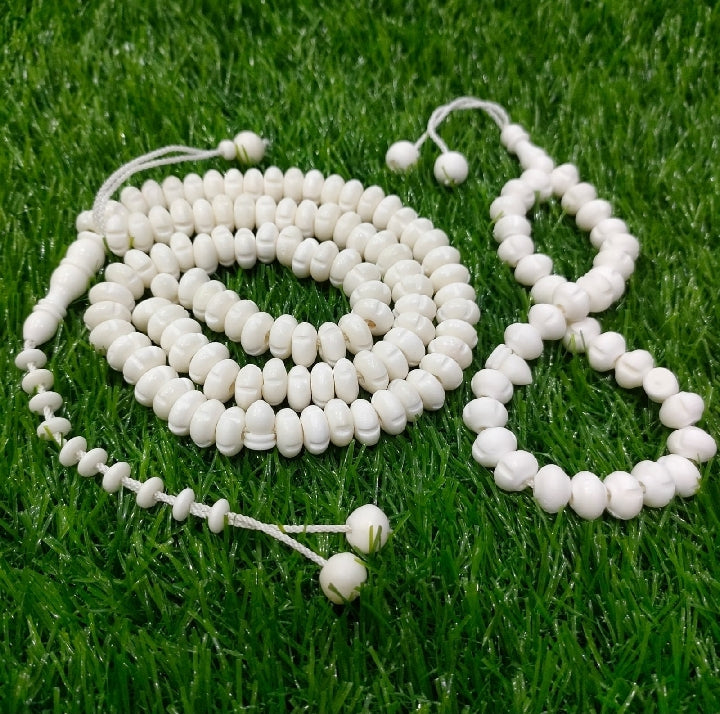 Al-Firdaws Beads – Handmade Camel Bone Tasbih (100 Beads)