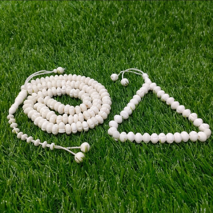Al-Firdaws Beads – Handmade Camel Bone Tasbih (100 Beads)